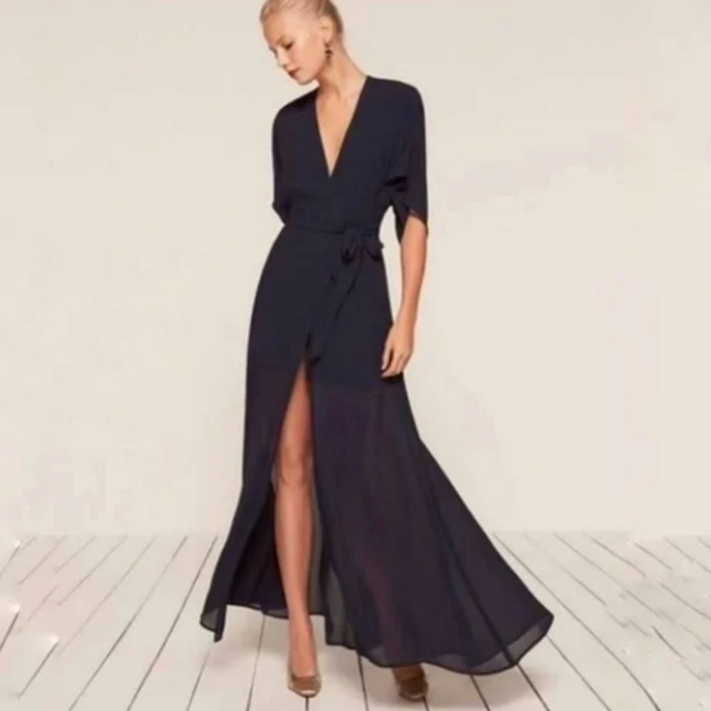 Reformation Winslow Navy Blue Medium